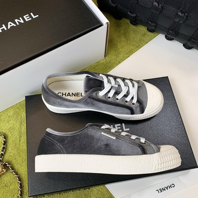 Chanel Canvas Shoes