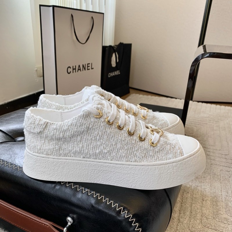 Chanel Canvas Shoes