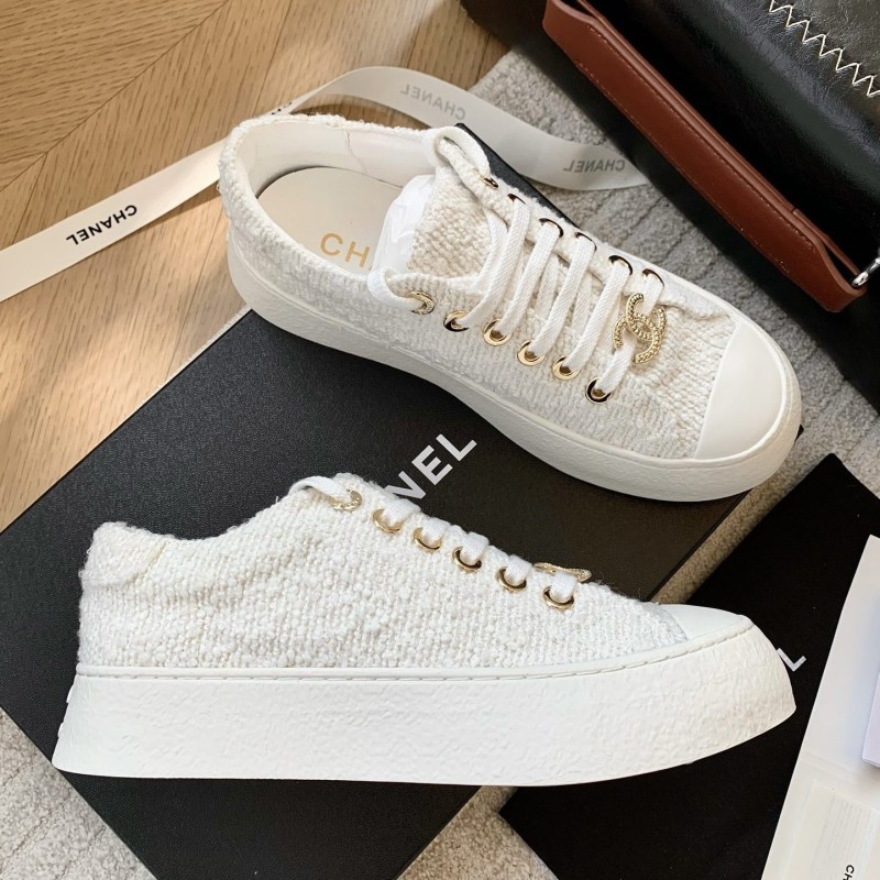 Chanel Canvas Shoes