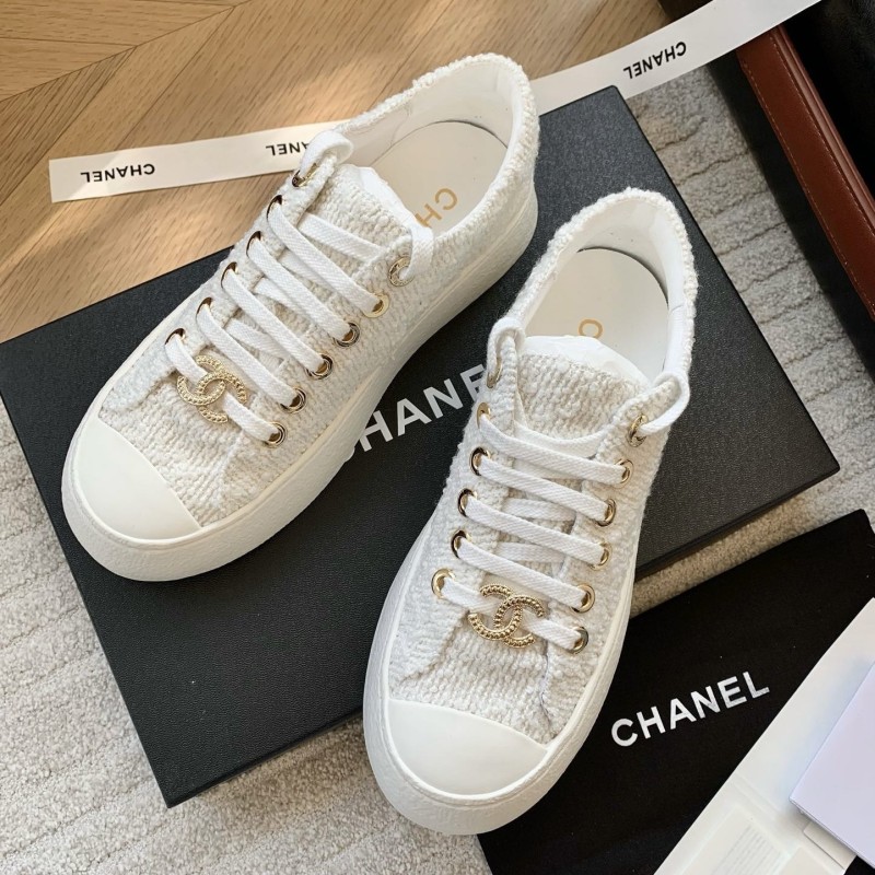 Chanel Canvas Shoes