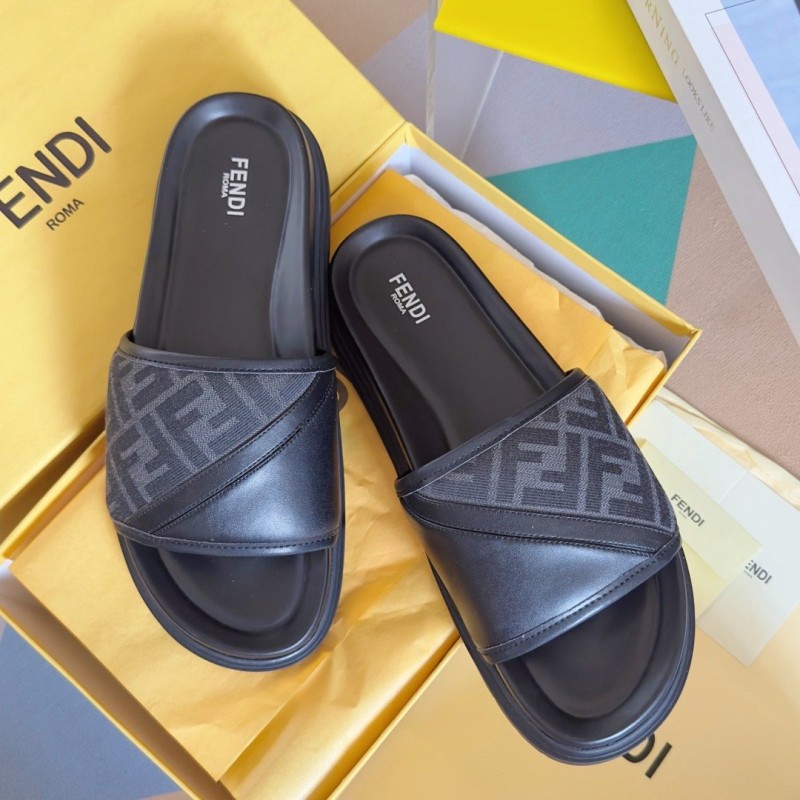 Fendi Diagonal Sandals