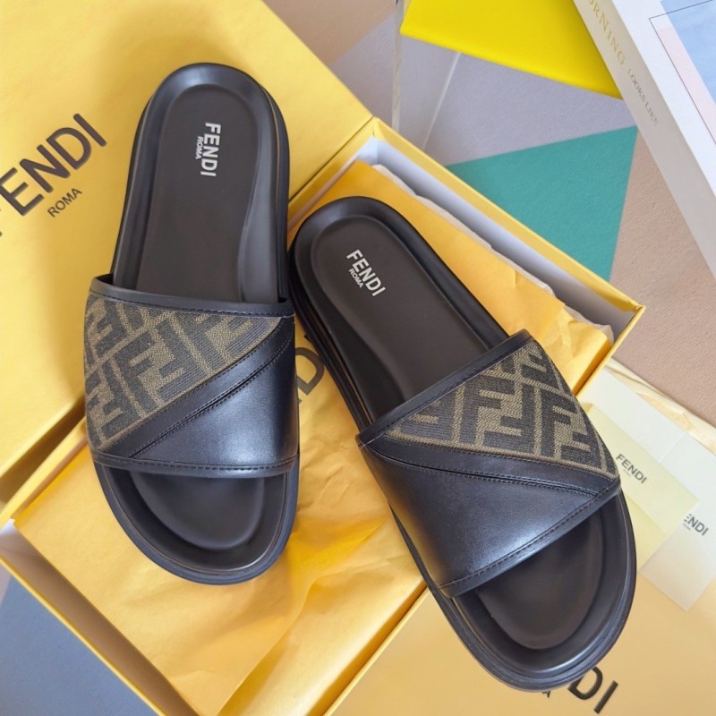 Fendi Diagonal Sandals