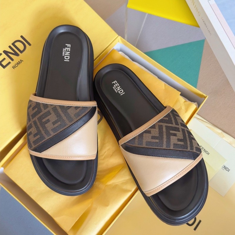 Fendi Diagonal Sandals