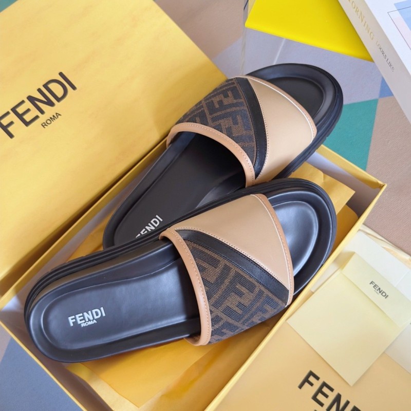 Fendi Diagonal Sandals