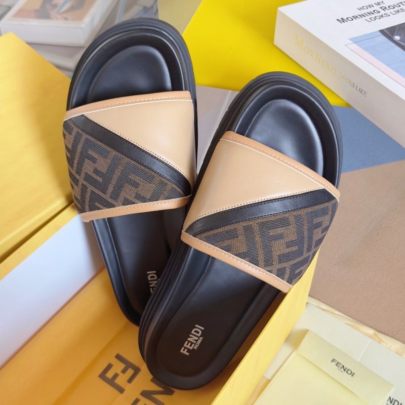 Fendi Diagonal Sandals