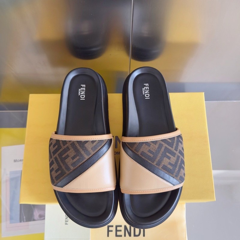 Fendi Diagonal Sandals