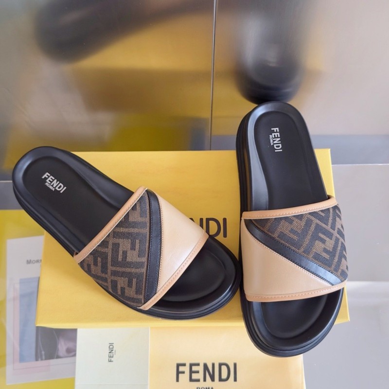 Fendi Diagonal Sandals