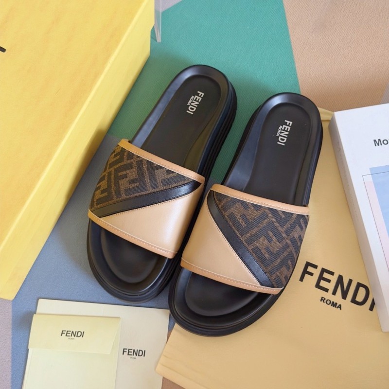 Fendi Diagonal Sandals