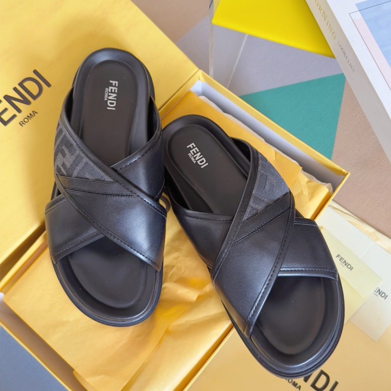 Fendi Diagonal Sandals