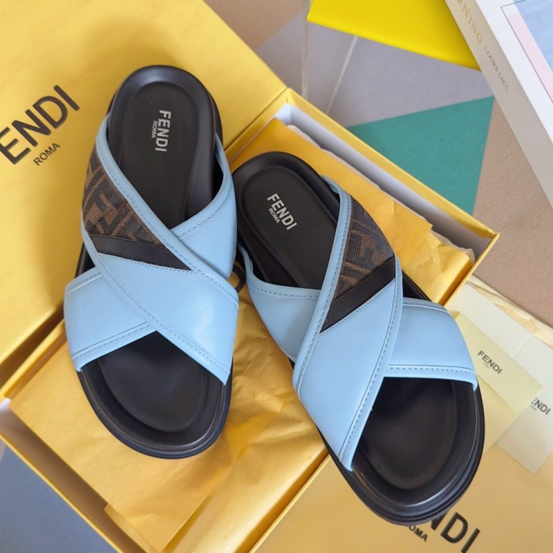 Fendi Diagonal Sandals
