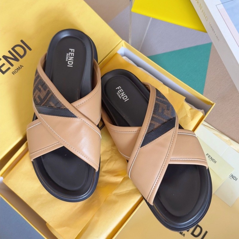 Fendi Diagonal Sandals