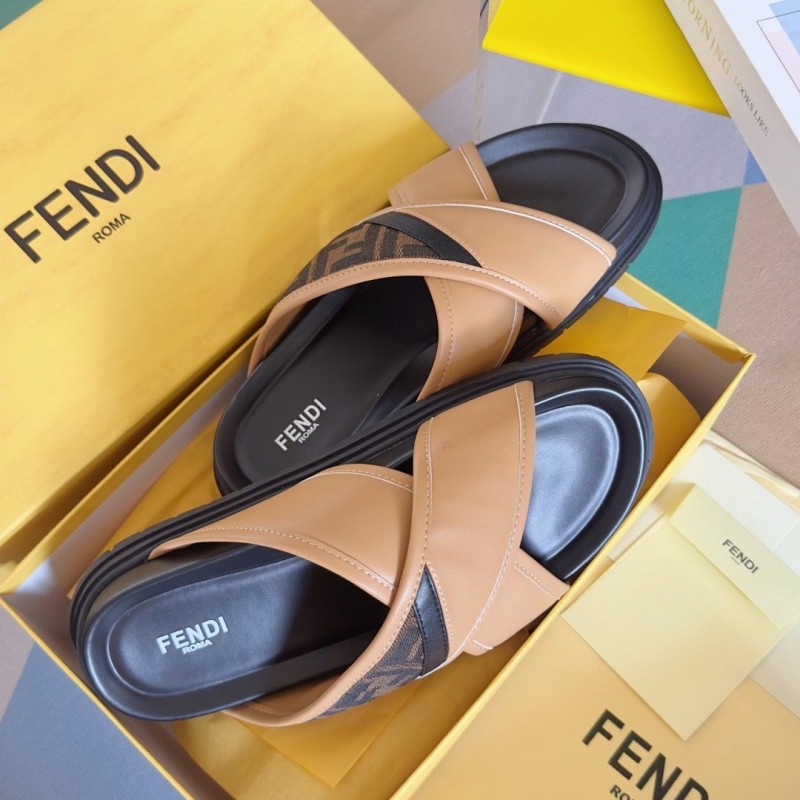 Fendi Diagonal Sandals