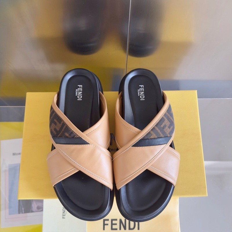 Fendi Diagonal Sandals