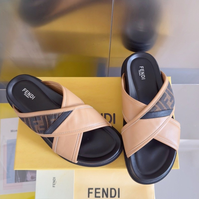 Fendi Diagonal Sandals