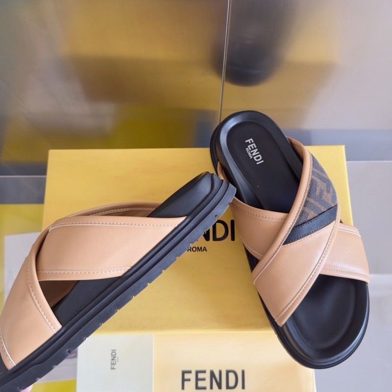 Fendi Diagonal Sandals