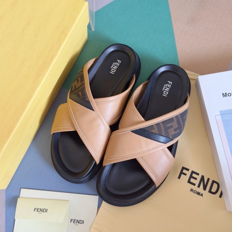 Fendi Diagonal Sandals