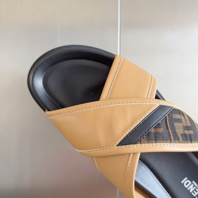 Fendi Diagonal Sandals