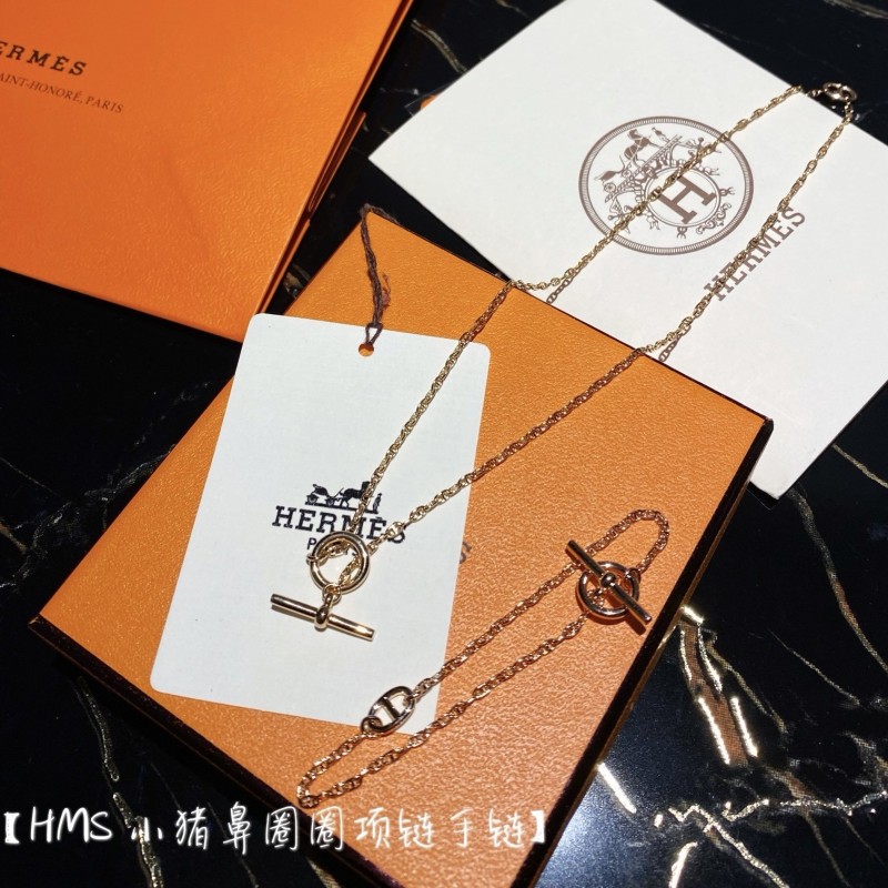 Hermes Necklace & Bracelet
