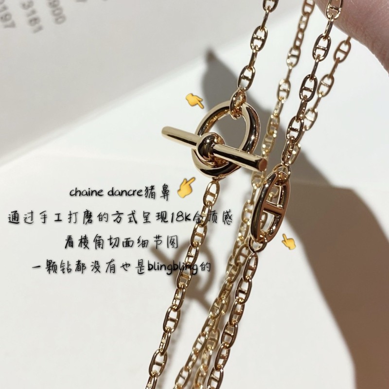 Hermes Necklace & Bracelet