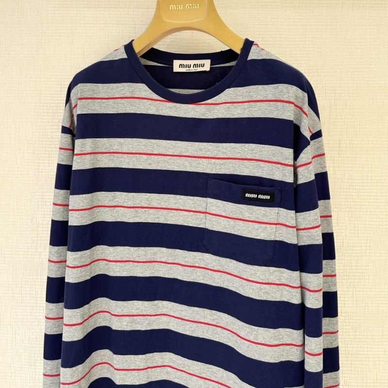 MiuMiu Unisex Long Sleeves Tee