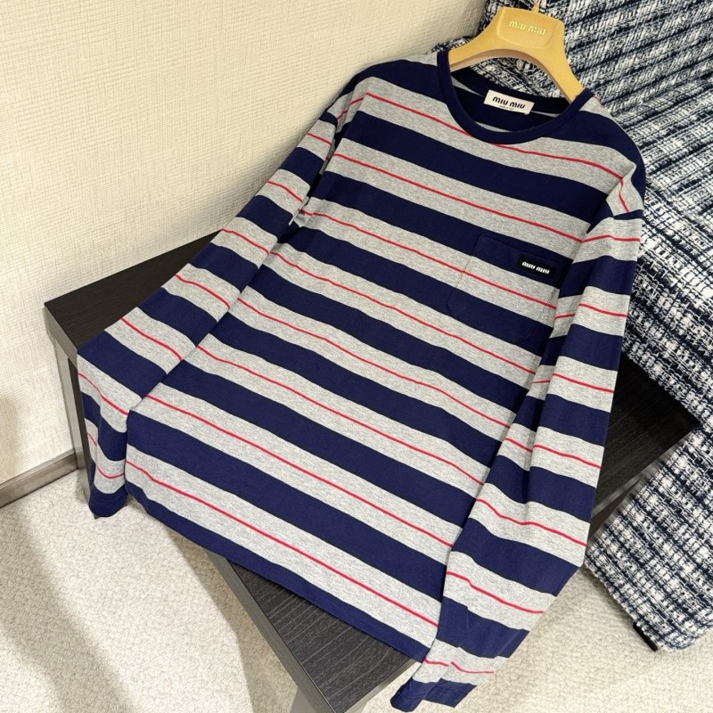 MiuMiu Unisex Long Sleeves Tee