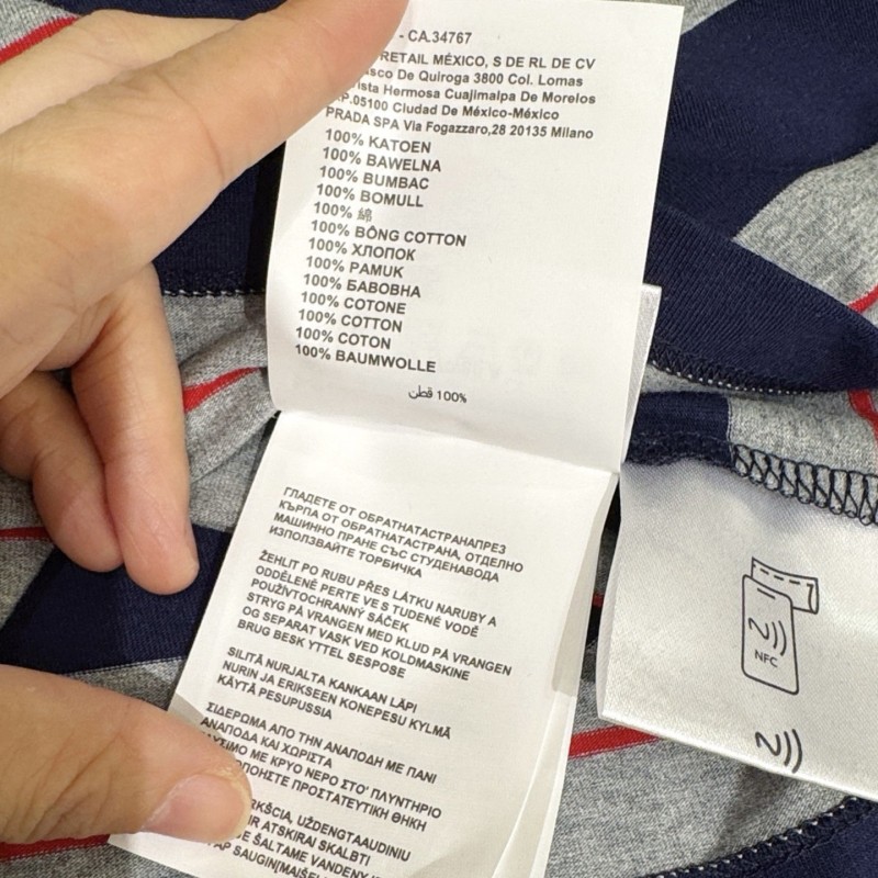 MiuMiu Unisex Long Sleeves Tee