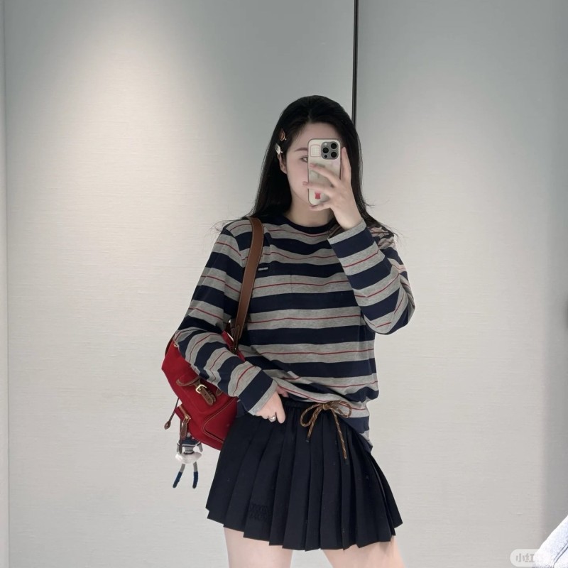 MiuMiu Unisex Long Sleeves Tee