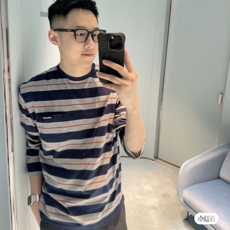 MiuMiu Unisex Long Sleeves Tee