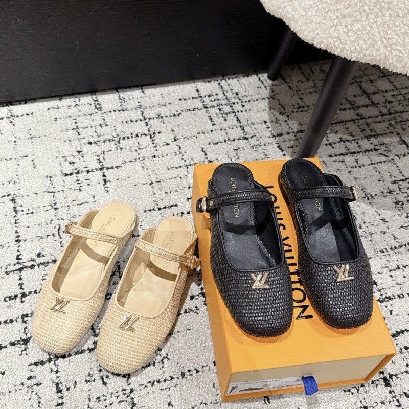 LV Mary Jane Slippers 