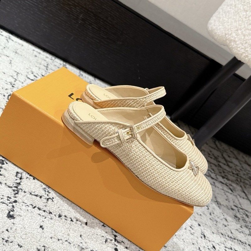 LV Mary Jane Slippers 