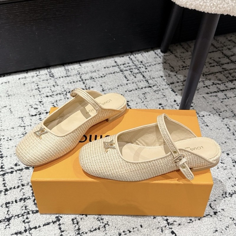 LV Mary Jane Slippers 