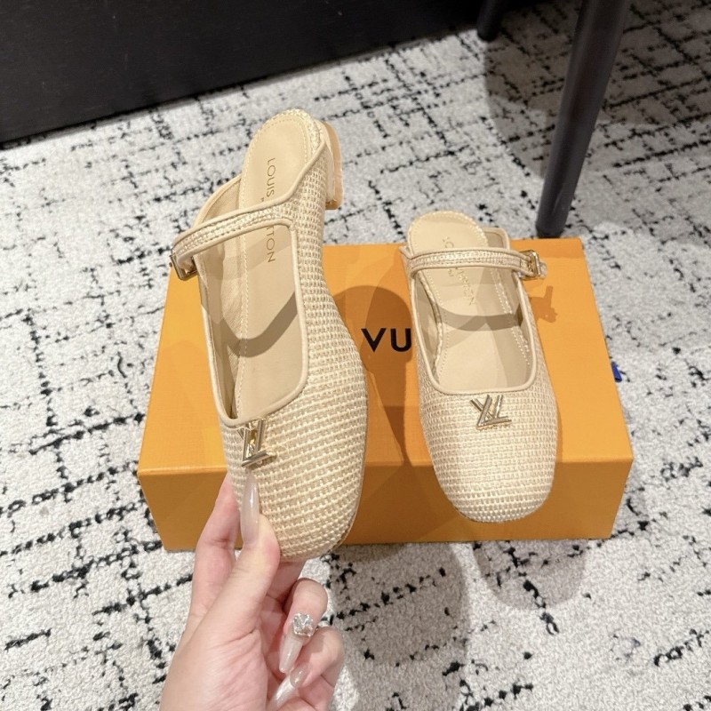 LV Mary Jane Slippers 