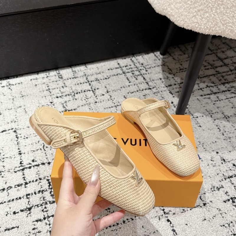 LV Mary Jane Slippers 