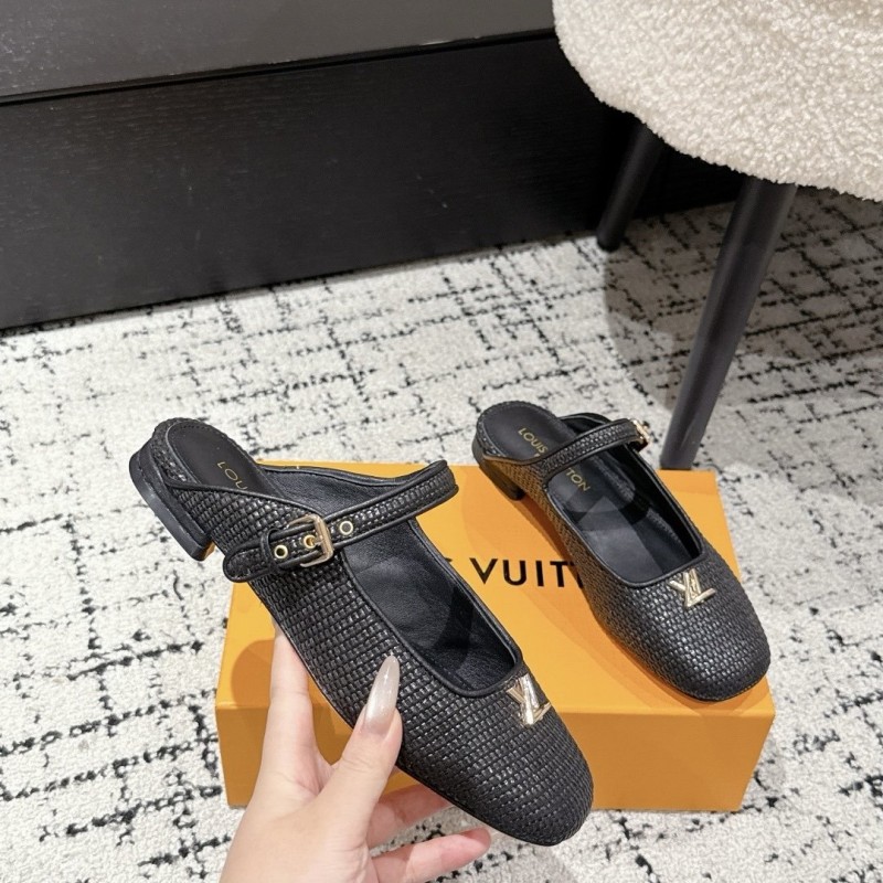 LV Mary Jane Slippers 
