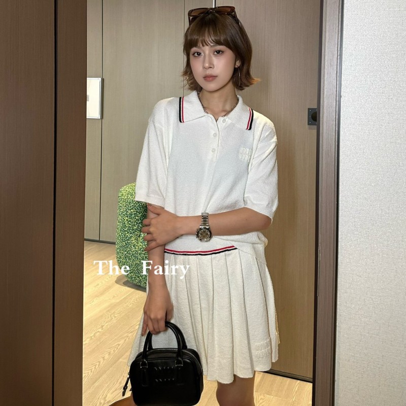 MiuMiu Polo & Skirt Set