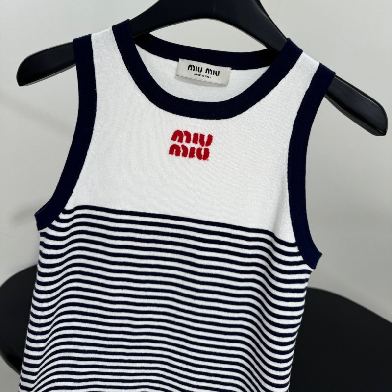 MiuMiu Singlet & Denim Pants Set