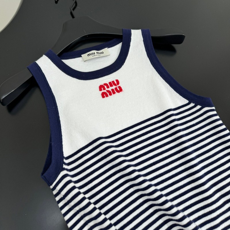 MiuMiu Singlet & Denim Pants Set