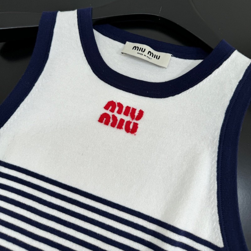 MiuMiu Singlet & Denim Pants Set