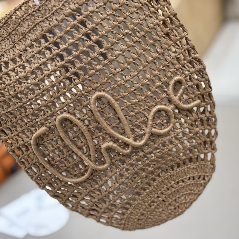 Chloe拉菲草皮革托特包