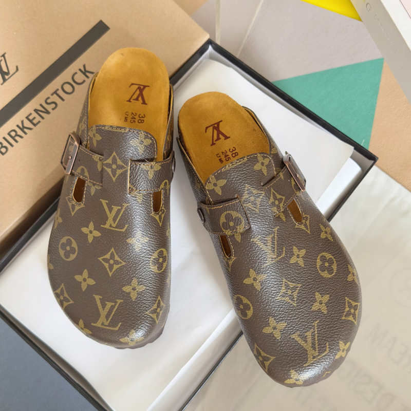 LV Birkenstock Sandals