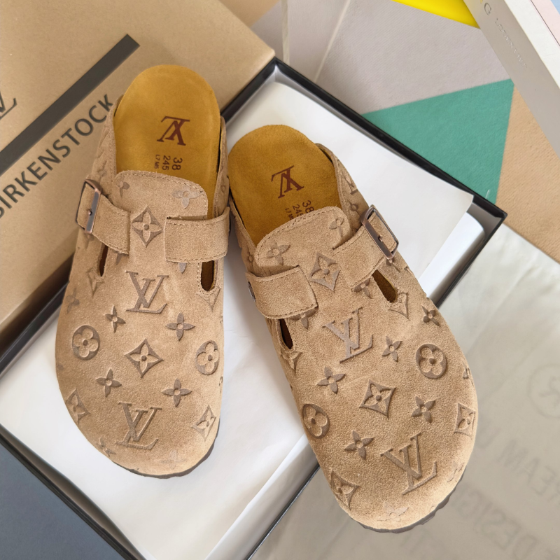 LV Birkenstock Sandals
