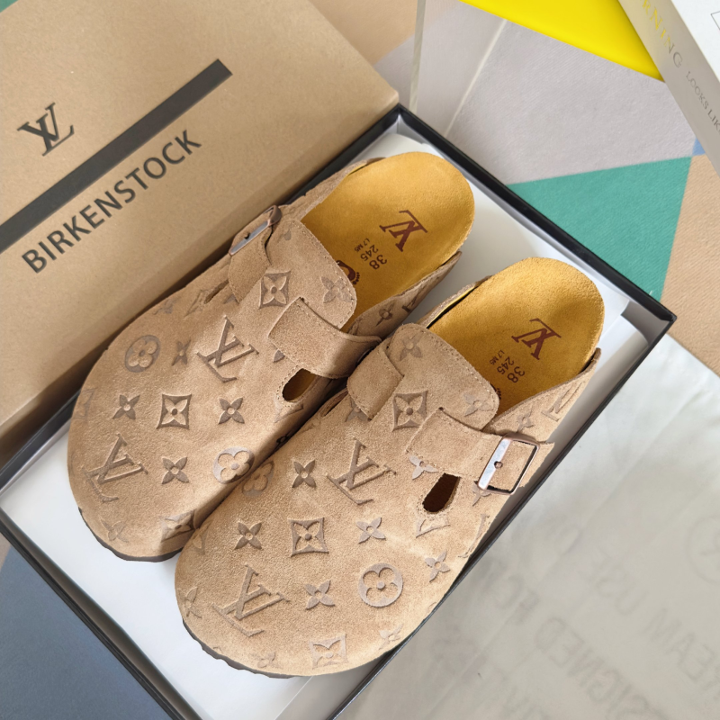 LV Birkenstock Sandals