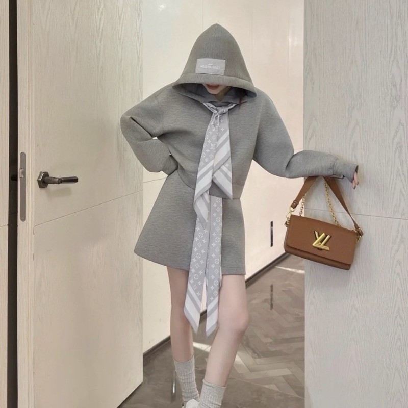 LV Hoodie & Skirt 