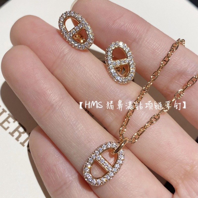 Hermes Necklace, Earring