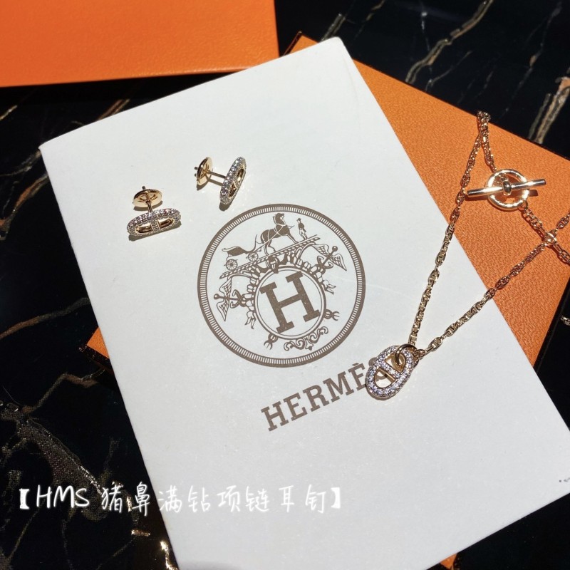 Hermes Necklace, Earring