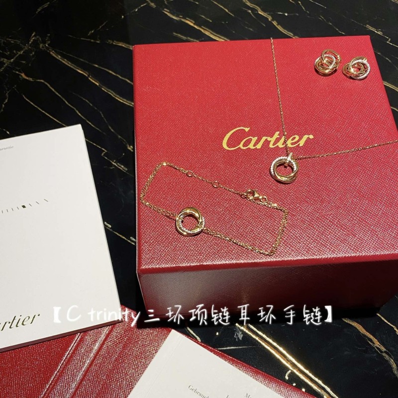 Cartier Earring,Necklace,Bracelet